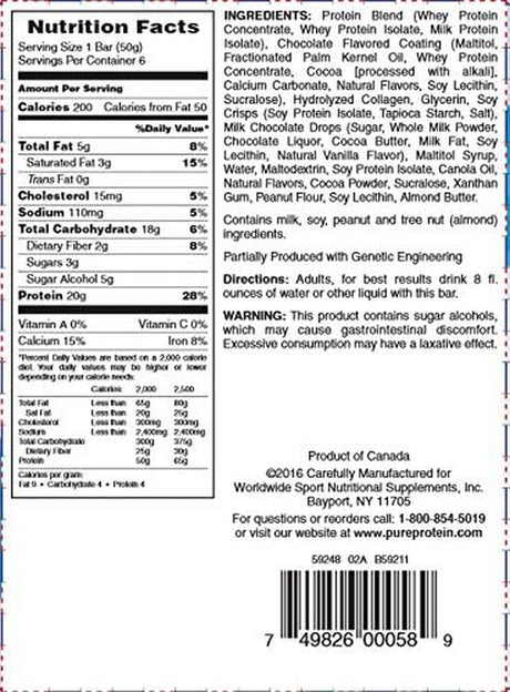 Pure Protein® Chewy Chocolate Chip, 50 Gram, 6 Count Multipack