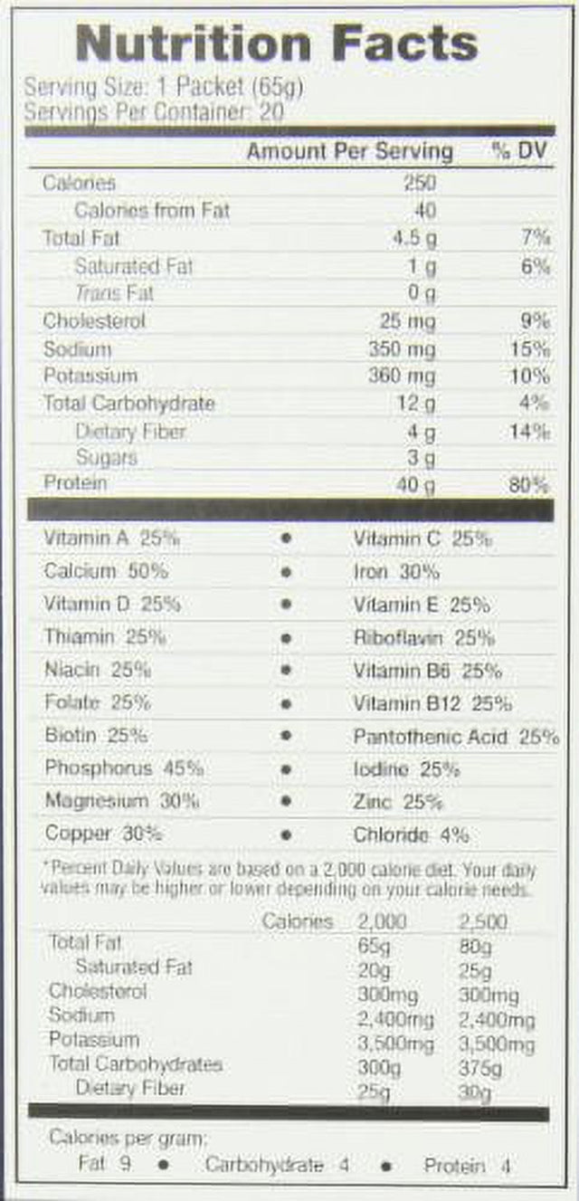 Carbwatchers Lean Body Vanilla Ice Cream Hi-Protein Meal Replacement Shake Powder, 20 Count, 2.87 Lb