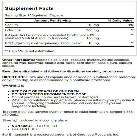 Life Extension Mitochondrial Basics with Pqq 30 Veg Caps