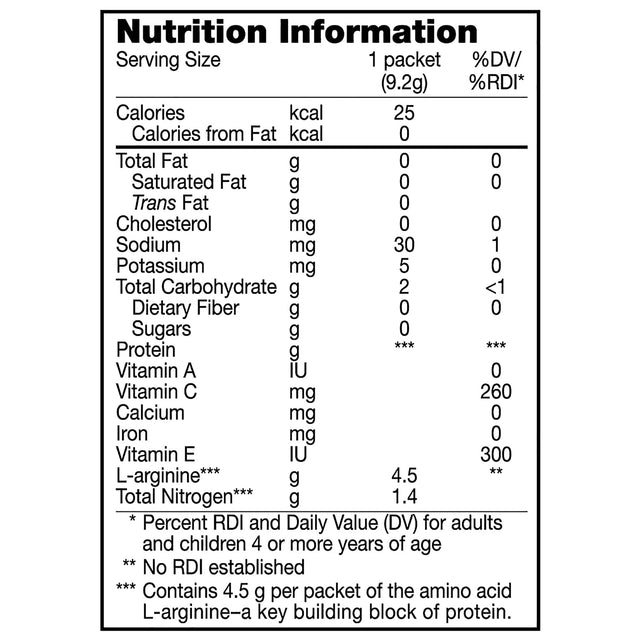 Arginine Supplement Arginaid Orange 9.2 Gram Individual Packet Powder (Box of 14)