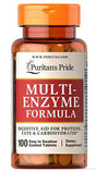 Puritan'S Pride Multi Enzyme Tablets, Digestive Aid for Proteins, Fats and Carbohydrates*, 100 Ct