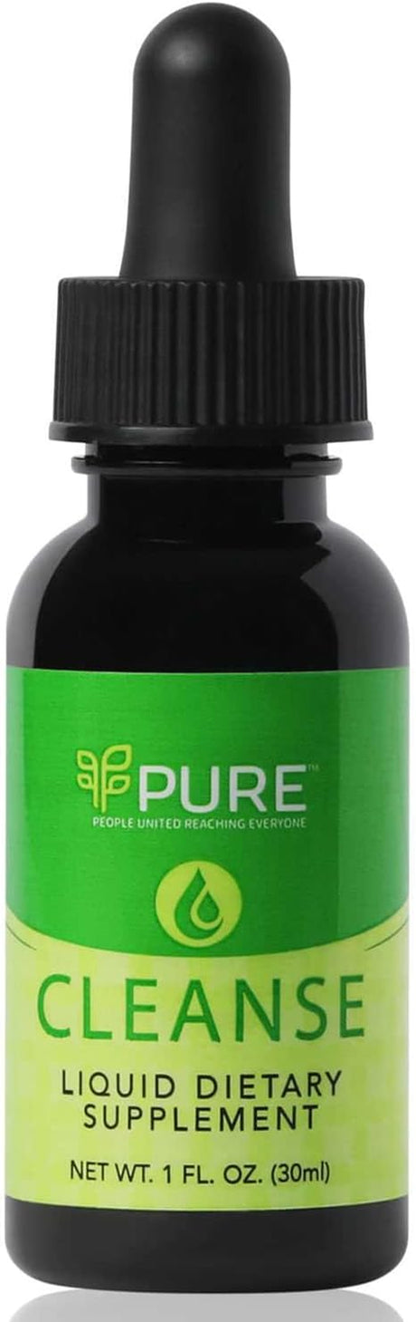 PURE Cleanse, Liquid 1Oz. - Nature'S Gentle Cleanse with Cascara Sagrada for Occasional Constipation, Promotes Digestive Health, Vegan-Friendly, Contains Probiotics for Optimal Gut Health Support