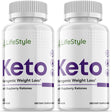 Lifestyle Keto - Ketogenic Weight Loss - Energy & Focus Boosting Dietary Supplements for Weight Management & Metabolism - Advanced Fat Burn Raspberry Ketones Pills - 120 Capsules (2 Pack)