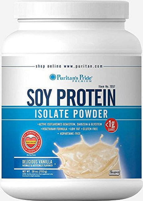Puritan'S Pride Soy Protein Isolate Powder Vanilla-28 Oz Powder