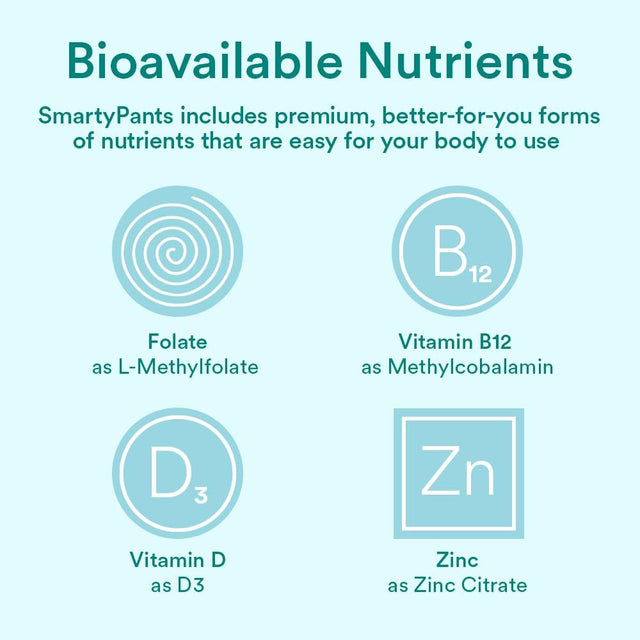 Smartypants Organic Prenatal Vitamins for Women, Multivitamin Gummies: Probiotics, Biotin, Methylfolate, Omega 3 (ALA), Vitamin D3, C, Vitamin B12, B6, Vitamin A, K & Zinc, 120 Count (30 Day Supply) Organic Prenatal 120 Count (Pack of 1)