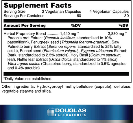 Douglas Laboratories Testoquench for Women | Supports Brain and Immune Function, Memory, Skin, Hair, Heart, and Healthy Blood Lipid Metabolism* | 120 Capsules
