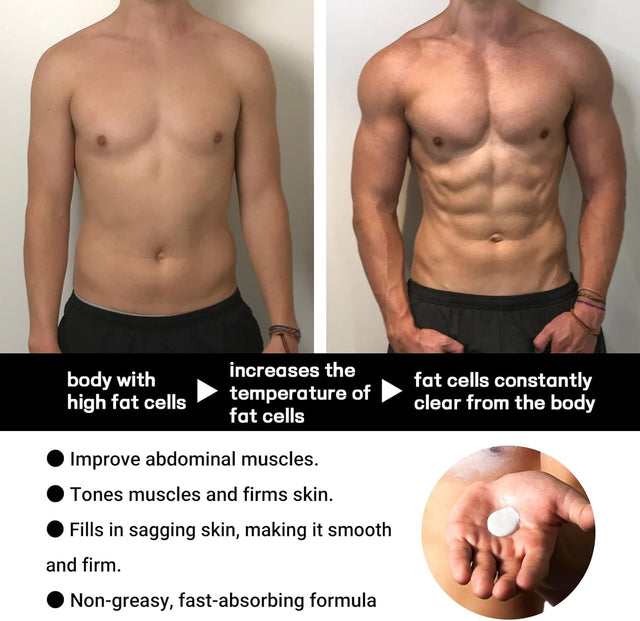 Abdominal Fat Burning Cream, Muscle Pump Sculpting Cream Muscle Tightening Enhanced Health 50G for Men for Travel