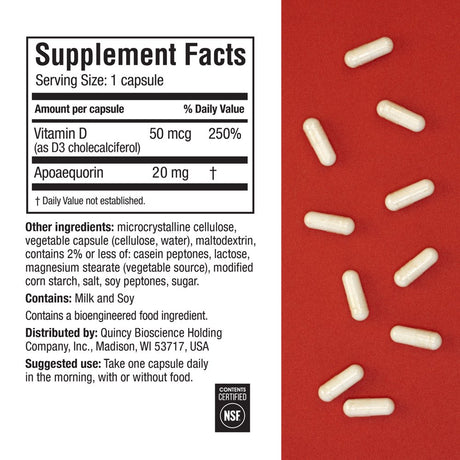 Prevagen Improves Memory - ES 20Mg, 30 Capsules, with Apoaequorin & Vitamin D Brain Supplement for Brain Health, Supports Healthy Brain Function