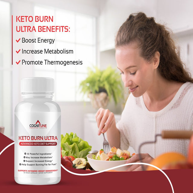 Keto Burn Keto Diet Pills – 10 in 1 Thermogenic Metabolism Supplements for Women & Men, Garcinia Cambogia, Raspberry Ketones, Apple Cider Vinegar, Green Tea, Chromium Picolinate, Acai & More