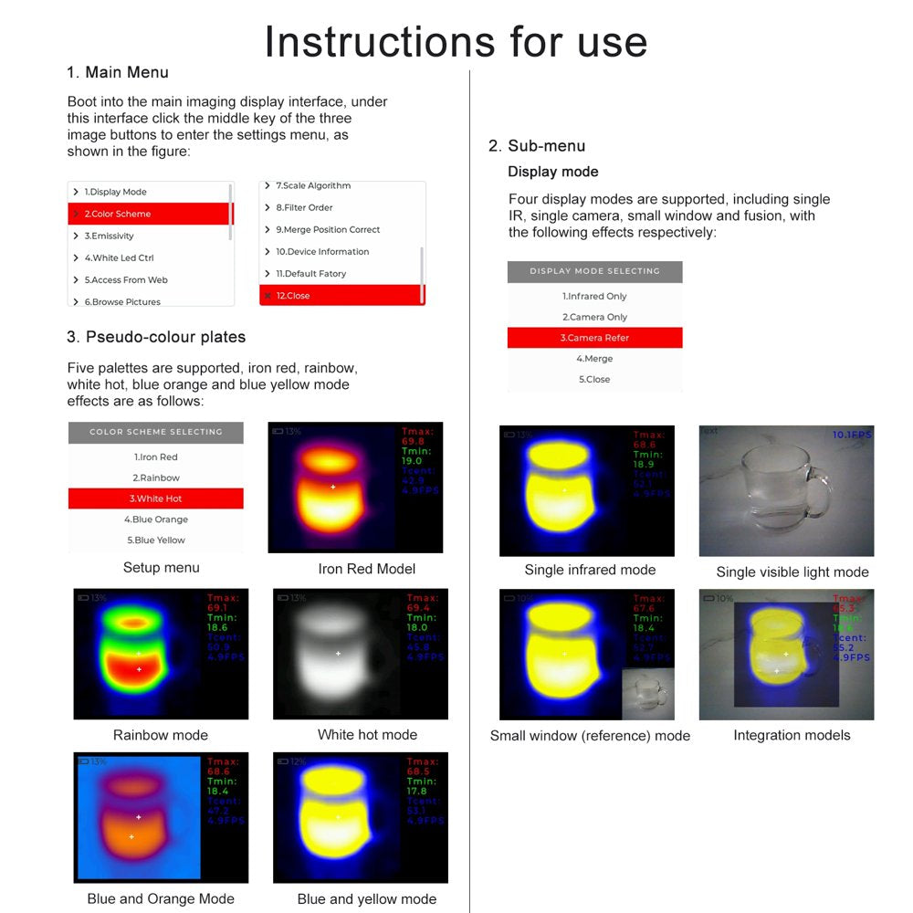 Ammoon Thermal Camera - Infrared Imager & Temperature Detect