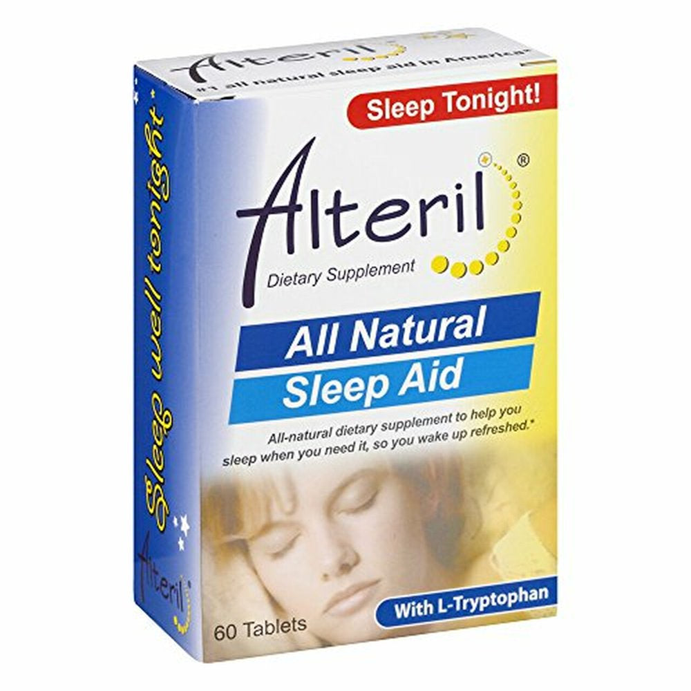 Alteril Sleep Aid - All Natural - 60 Tablets (2-Pack)