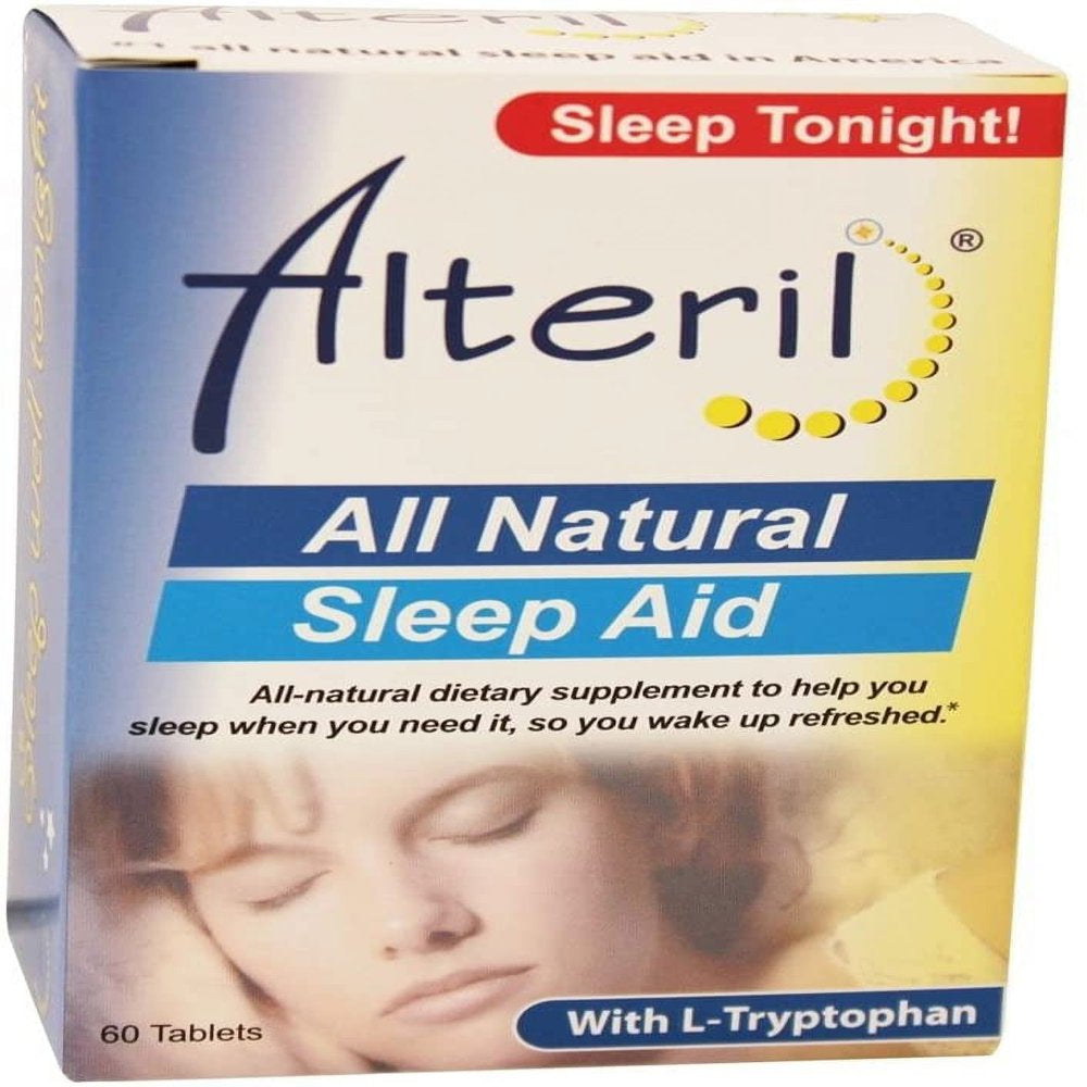 Alteril Sleep Aid - All Natural - 60 Tablets (2-Pack)