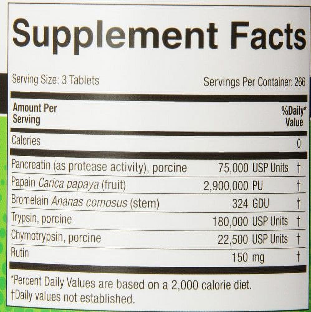 Systemic Tablets Medizym Systemic Enzymes - 800 Tablets