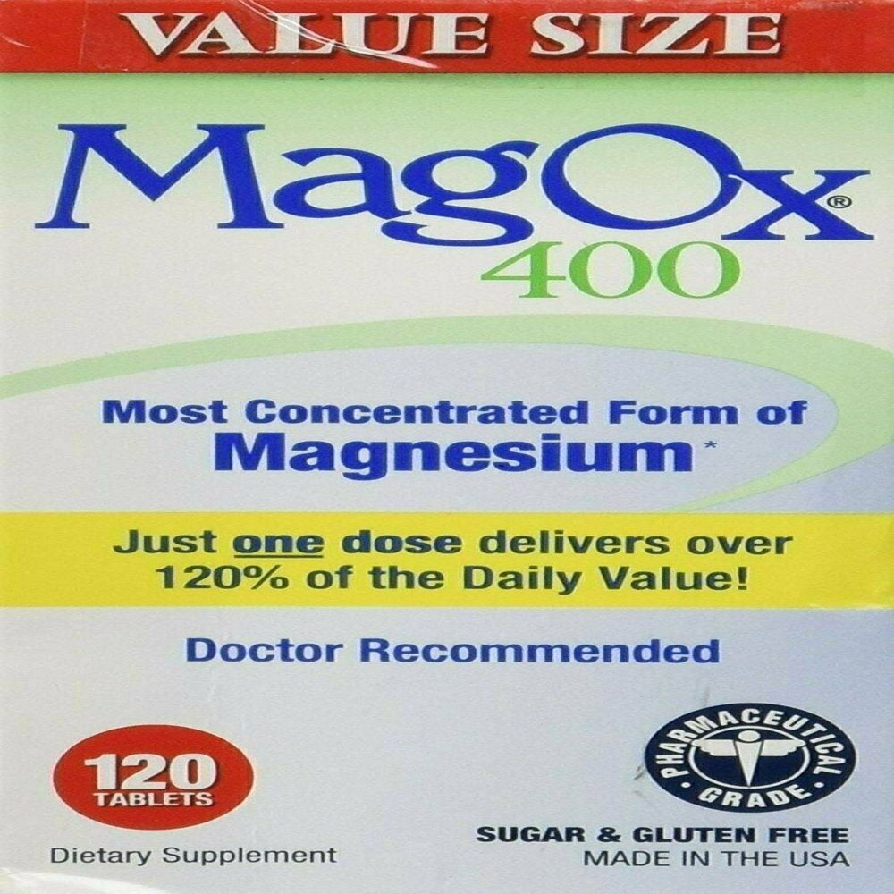 Mag-Ox 400 Magnesium Supplement - 120 Tablets, Pack of 5 | VitaShop NZ
