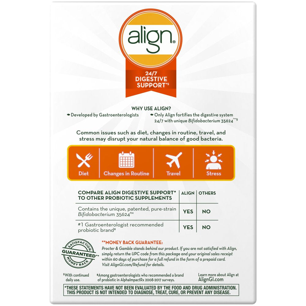 Digestivesupport Align Probiotic Supplement Capsule 63 Count | VitaShop NZ