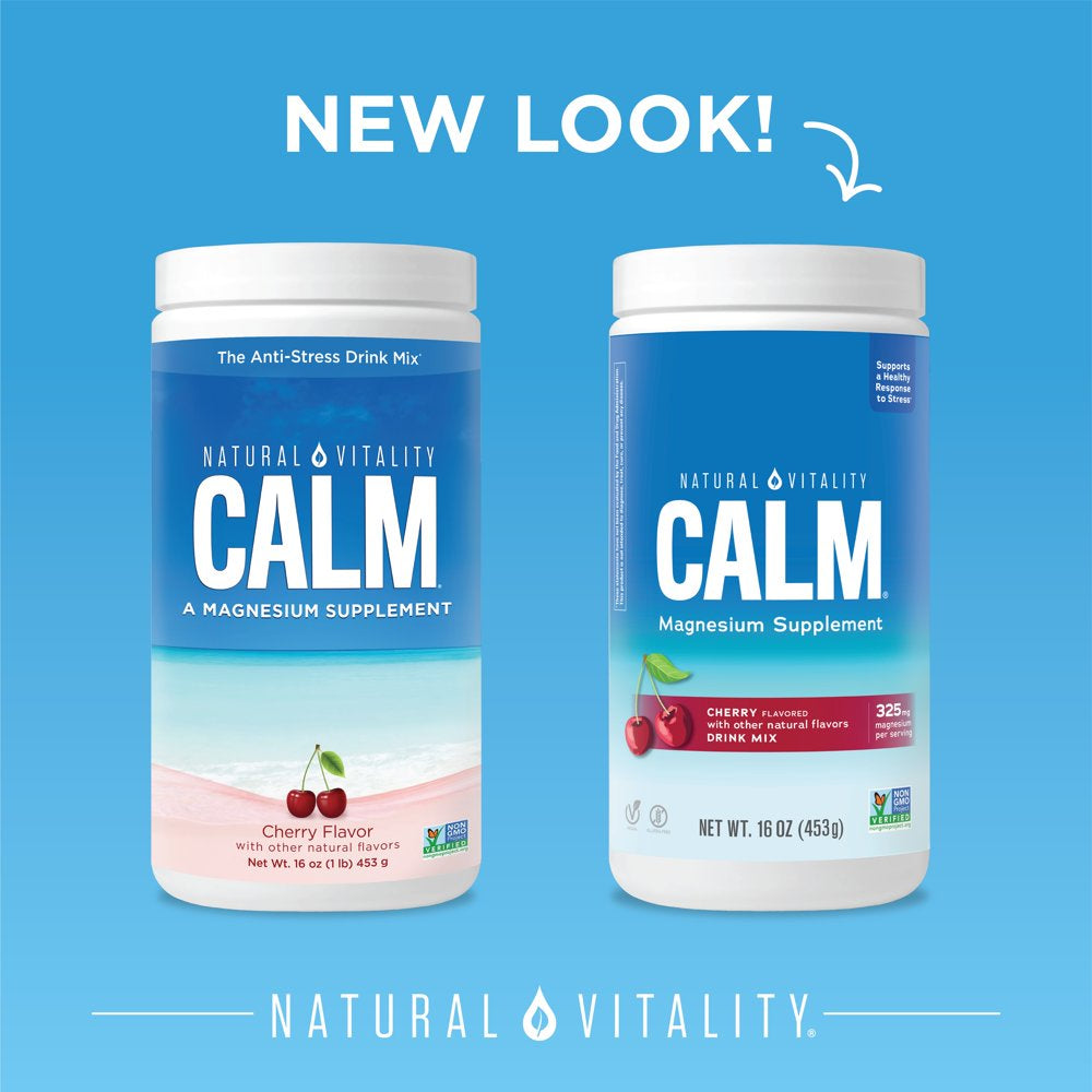 Natural Vitality CALM Magnesium Powder Supplement for Stress Relief ...