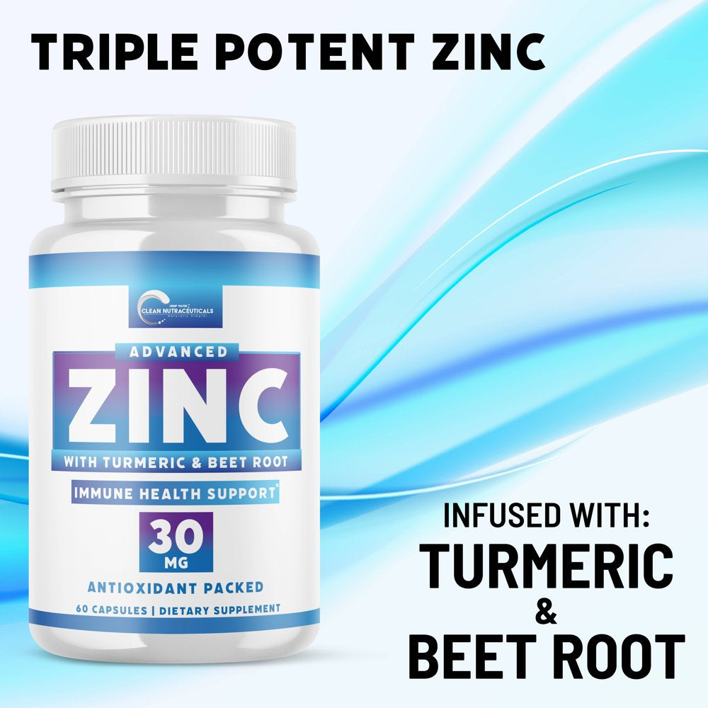 Zinc 30Mg [Triple Potency] Supplement - Immune Support System from ...