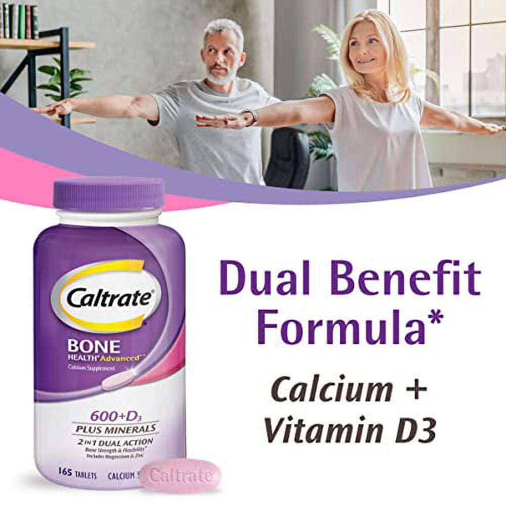 Caltrate 600+D3: Calcium & Vitamin D Supplement - 165ct