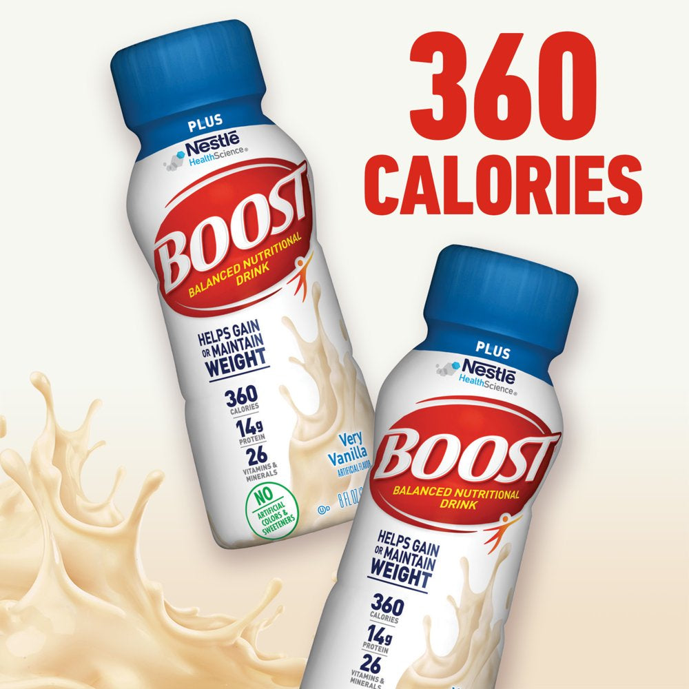 BOOST plus Ready to Drink Nutritional Drink, Very Vanilla Nutritional ...