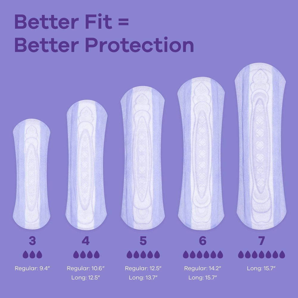 Always Discreet Incontinence Pads, Heavy Absorbency, Long, 39 Ct ...