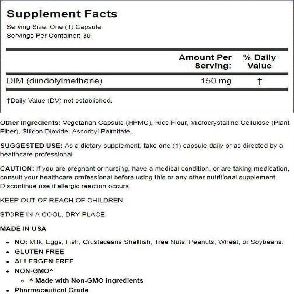 Dim150 Olympian Labs DIM-150 Capsules, 30 Count | VitaShop NZ