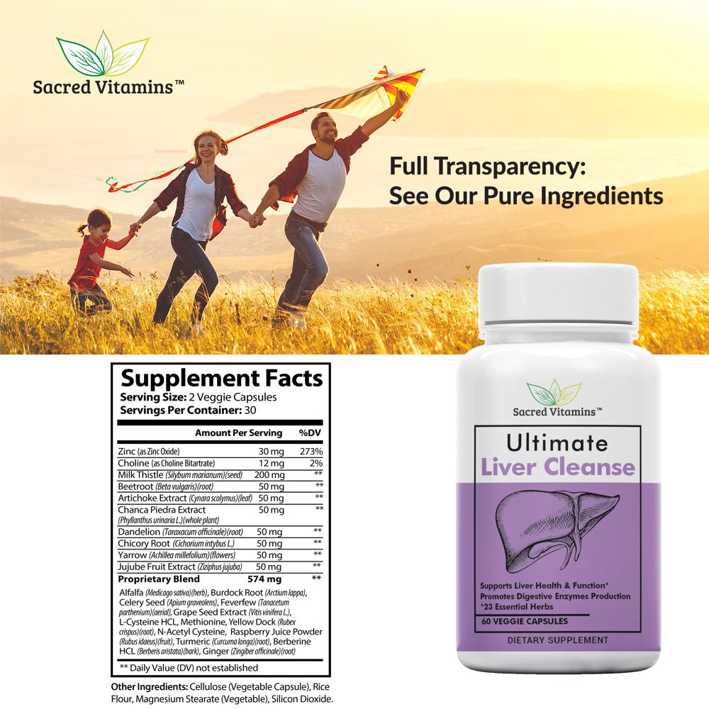 Premium 30-Day Liver Cleanse - Complete Liver Detox Cleanse and Repair ...