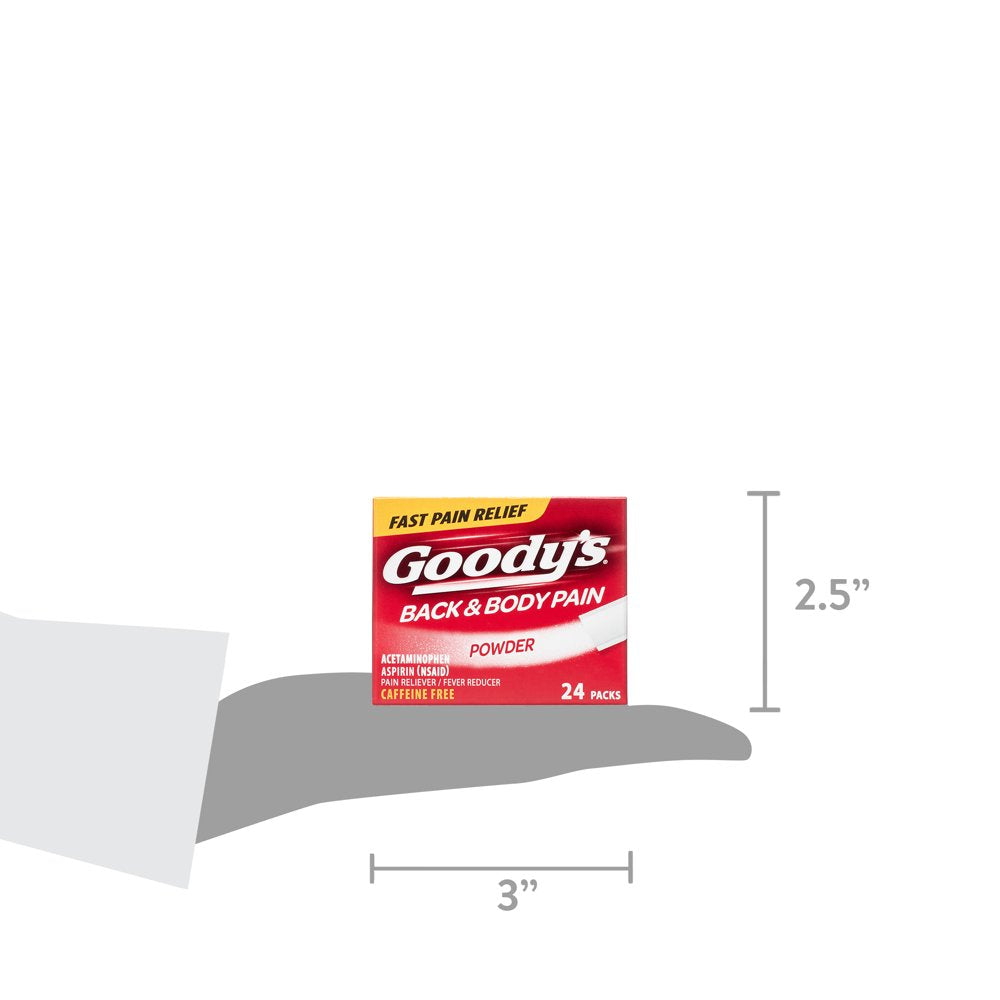 Goody's Back & Body Pain Relief Powder - 24 Sticks