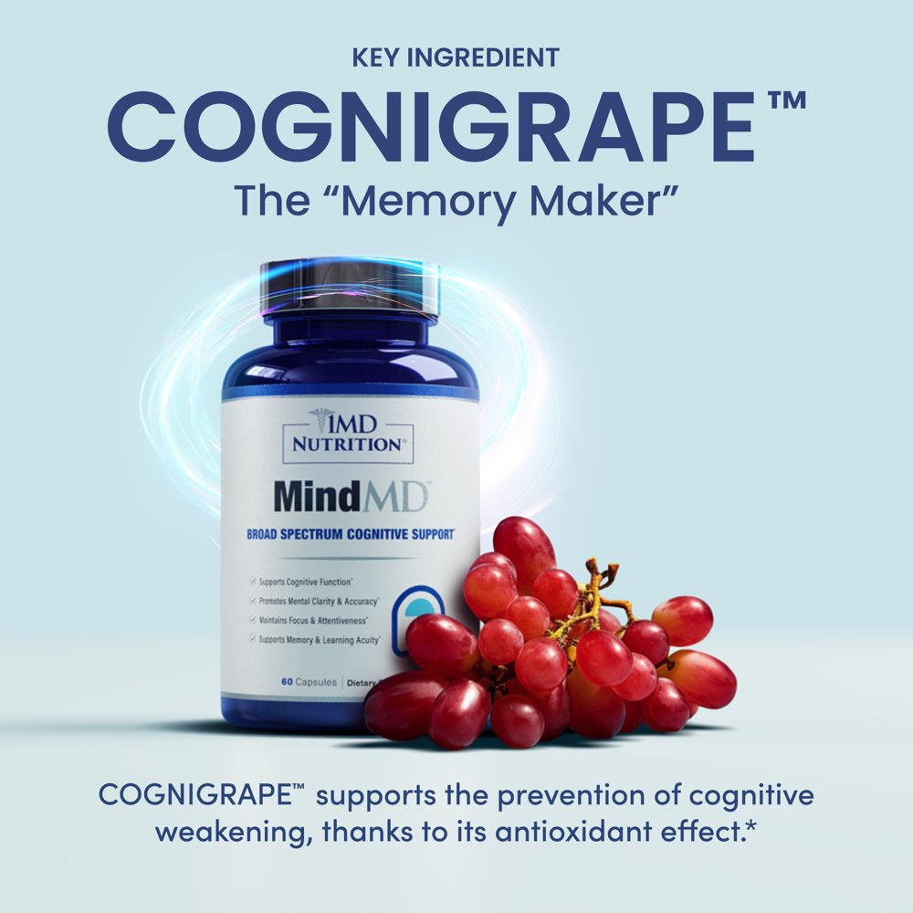 Memory Support Caps MindMD Brain Supplement - Memory & Focus Support