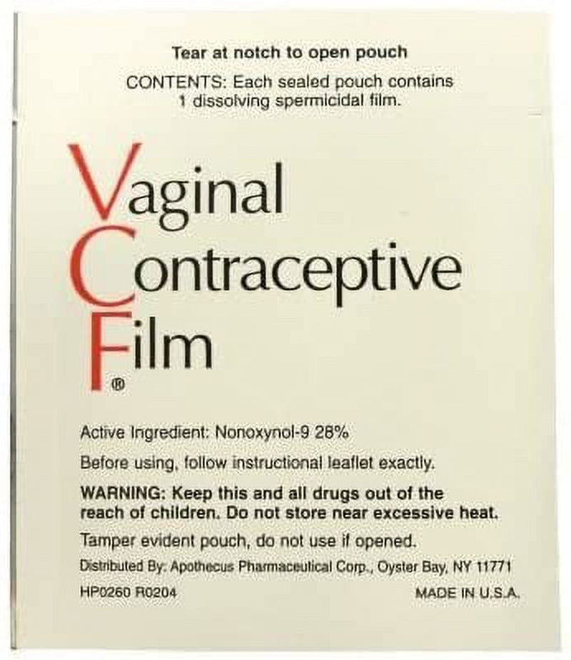 VCF Contraceptive Films - 9 Films (Pack of 3)