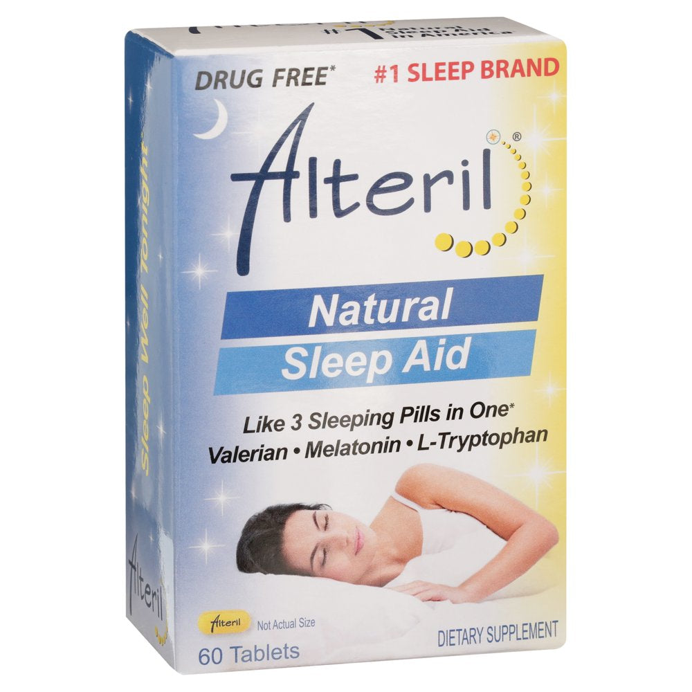 Alteril All Natural Sleep Aid Relaxing & Faster Asleep W/ L-Tryptophan ...