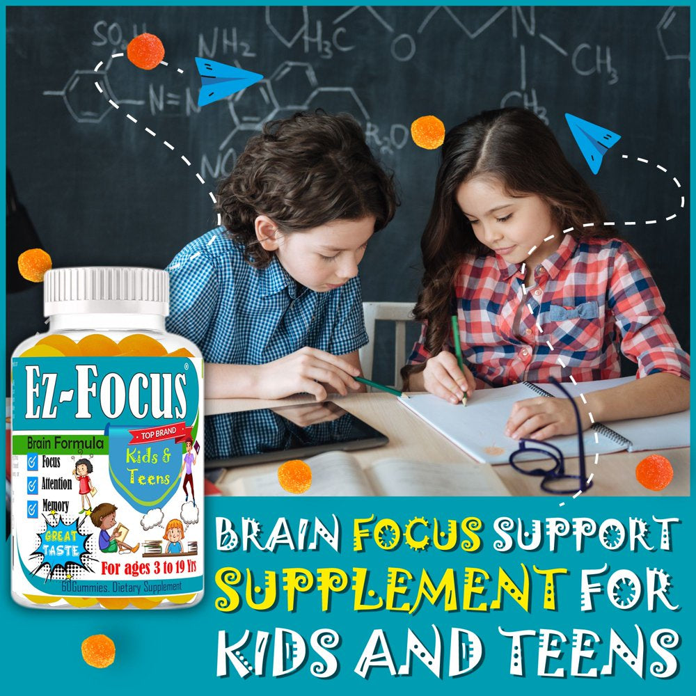 Kids Brain Focus Gummies - Memory & Attention Support