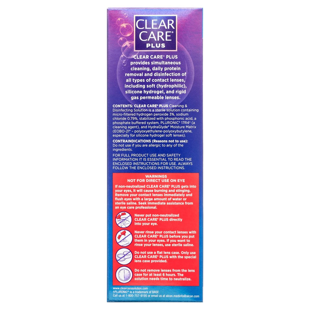 Clear Care Plus Contact Solution - Twin Pack