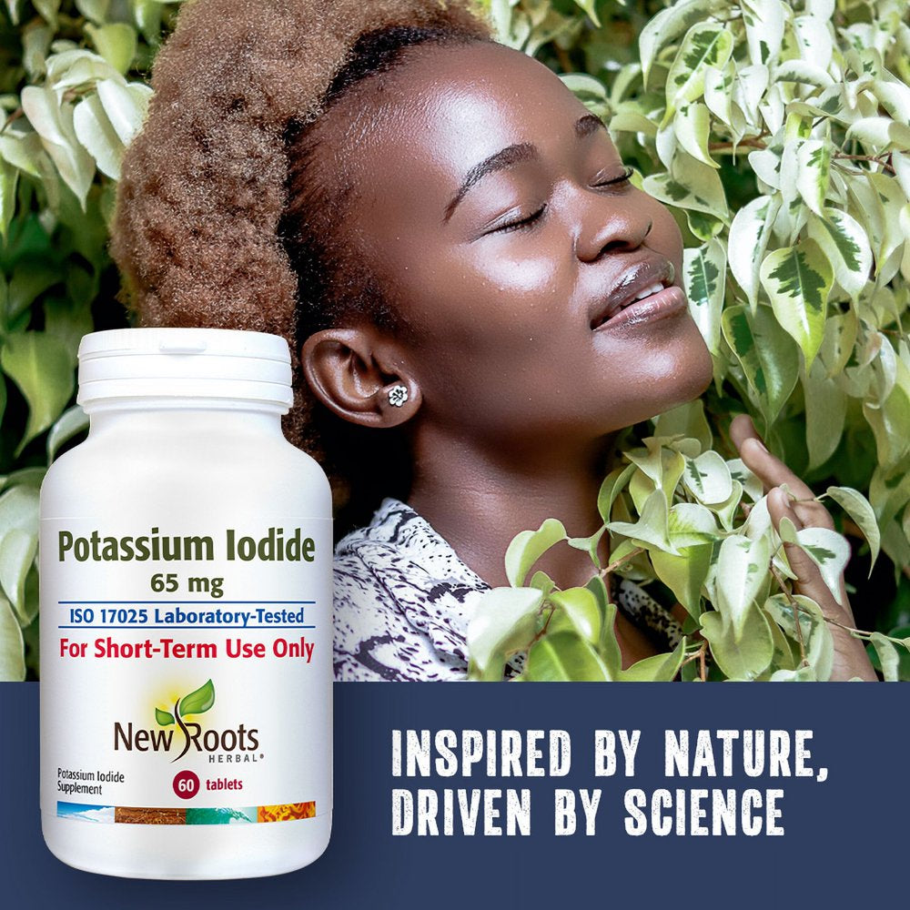 New Roots Potassium Potassium Iodide 65mg - Thyroid Support - New Roots Herbal