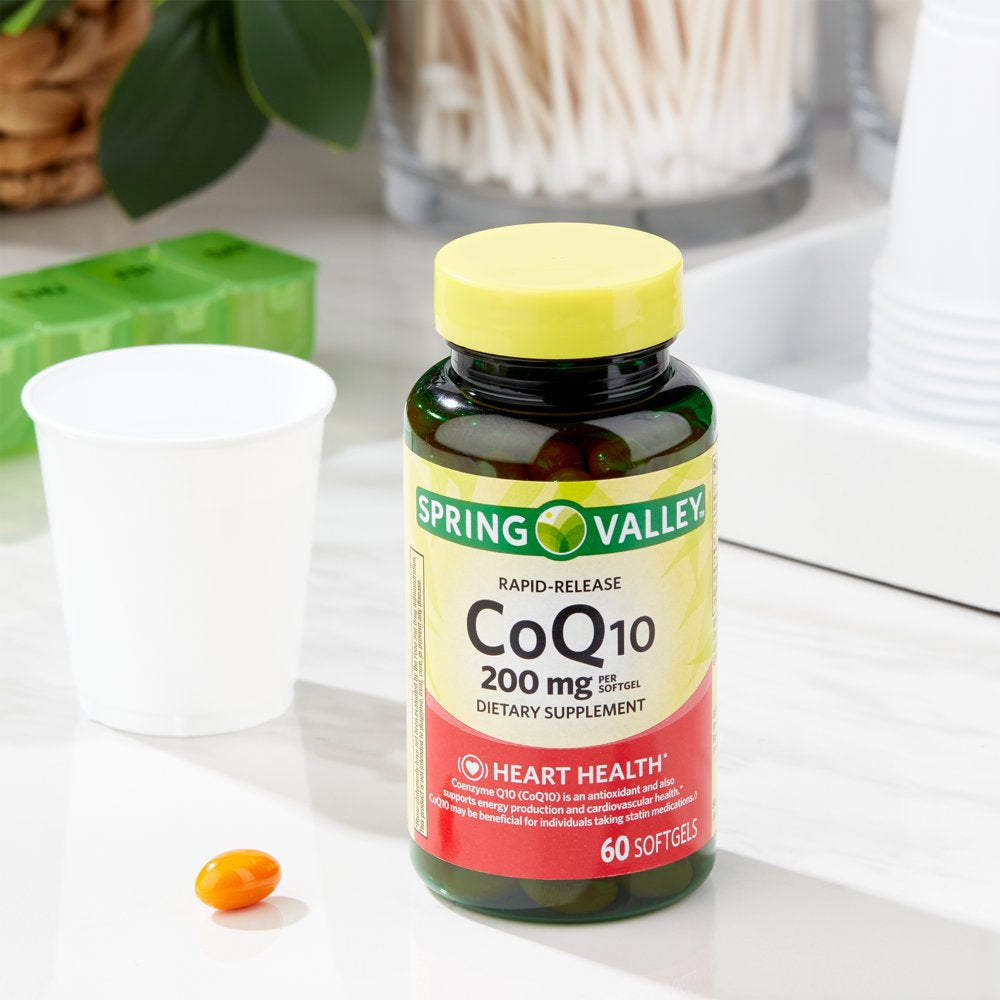CoQ10 200mg Softgels - Spring Valley - 60 Count