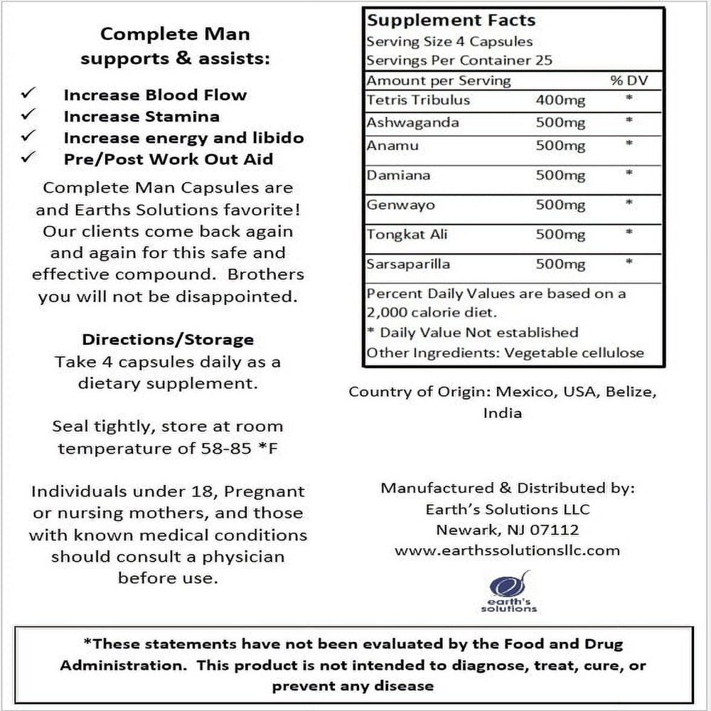 Complete Man Capsules - Natural Male Support