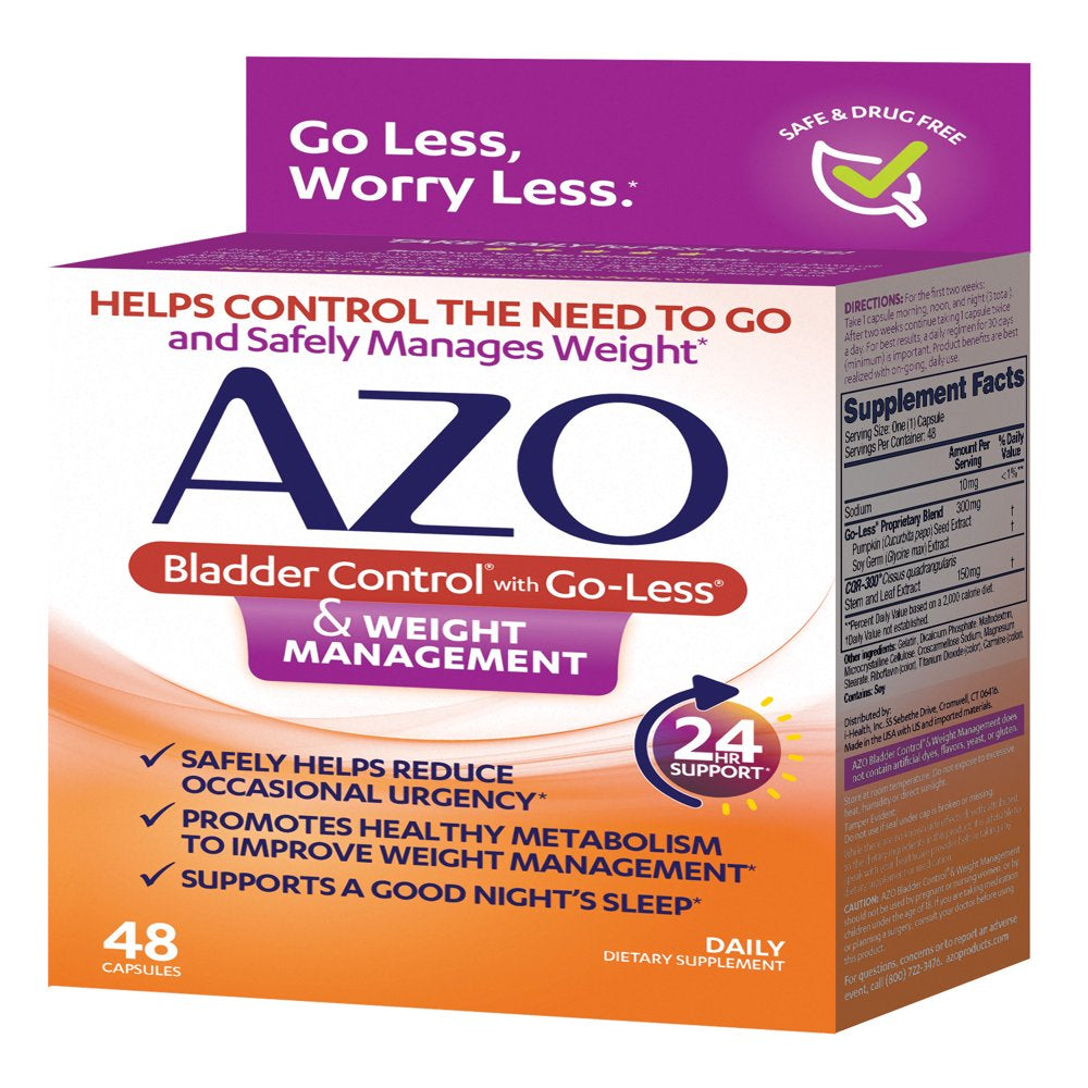 AZO Bladder Control & Weight Management - 48 Capsules