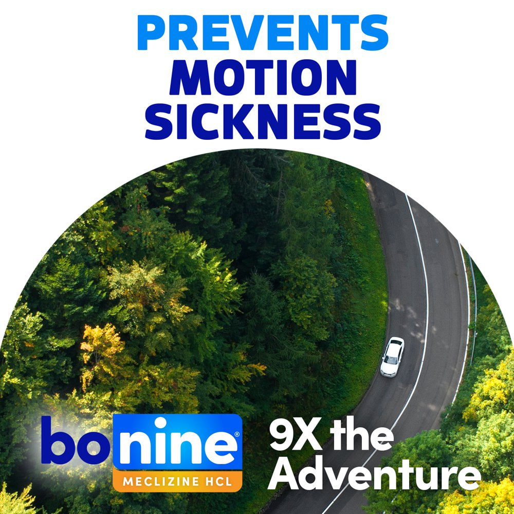 Bonine Chewable Motion Sickness Relief - Raspberry 8ct