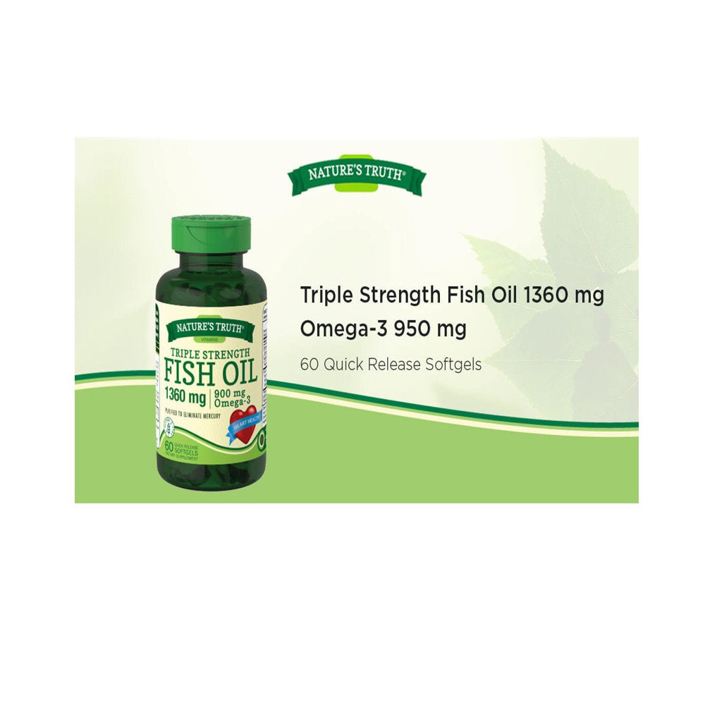 Truth Fish Nature's Truth Fish Oil 1360mg - 120 Softgels