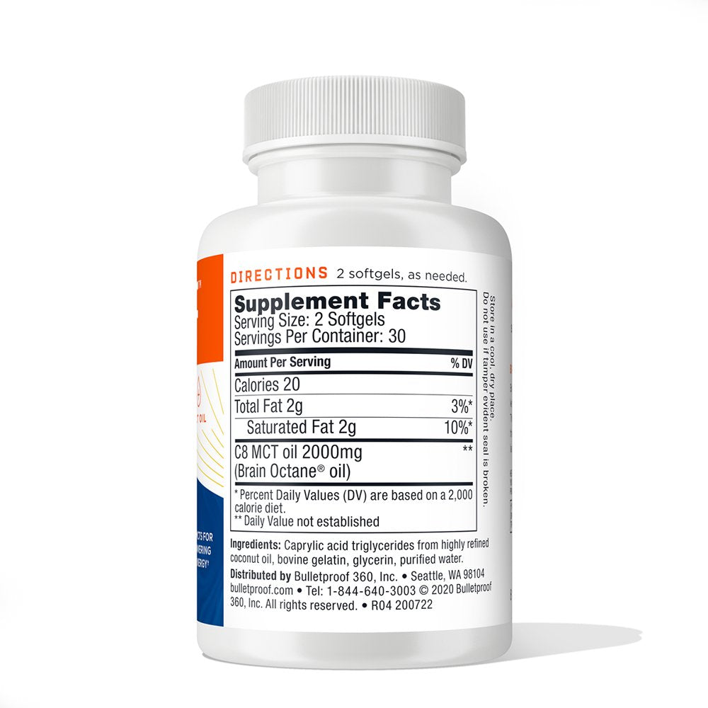 Brain Octane C8 MCT Oil - Keto & Cognitive Support