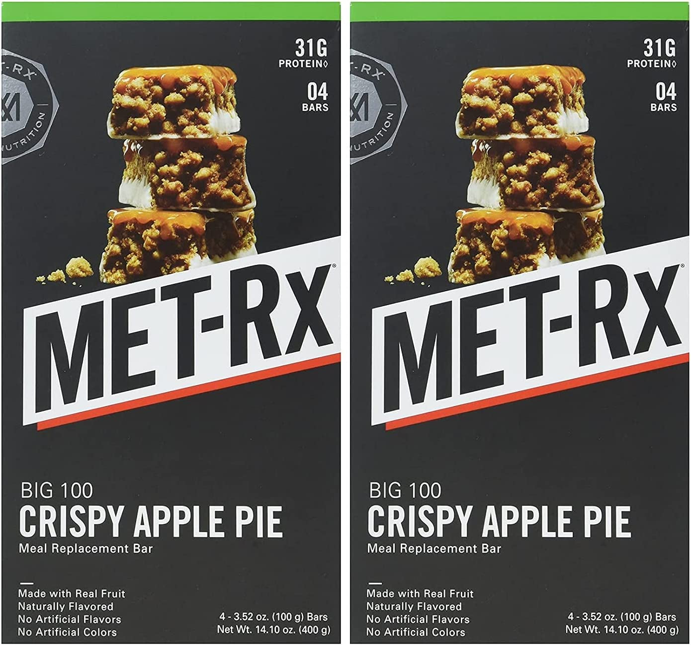 Old Meta Rx Protein Met-Rx Big 100 Protein Bars - Apple Pie (8 Count)