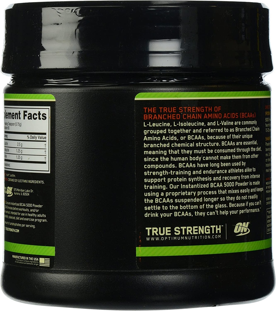 Optimum Nutrition BCAA 5000 - Unflavored, 60 Servings