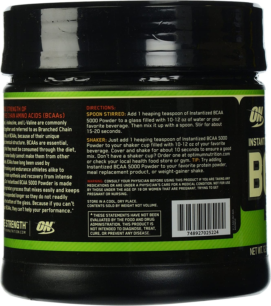 Optimum Nutrition BCAA 5000 - Unflavored, 60 Servings