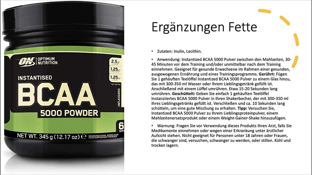 Optimum Nutrition BCAA 5000 - Unflavored, 60 Servings