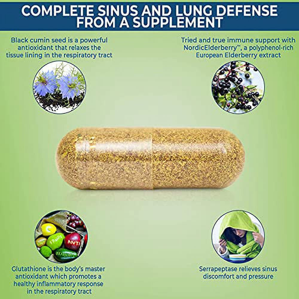 Elderberry & Quercetin - Sinus & Lung Support - 90 Caps