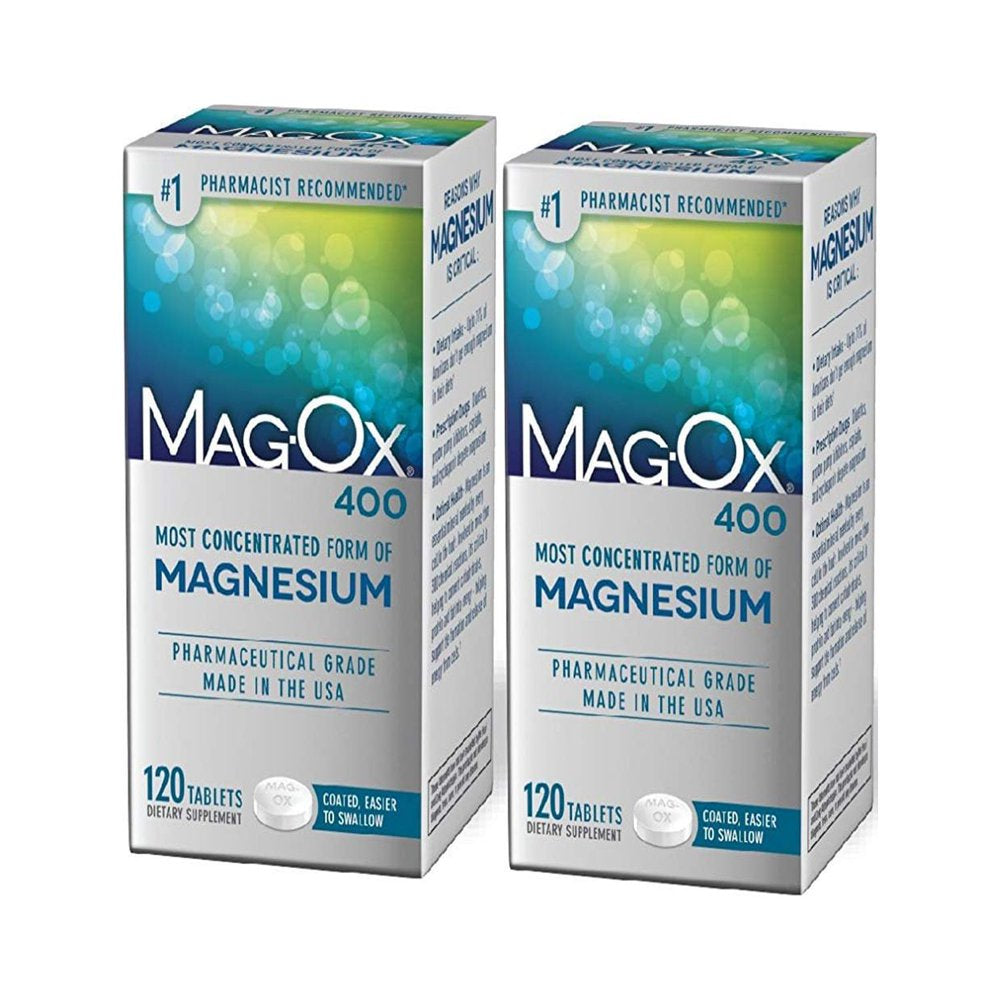 Mag-Ox 400 Magnesium - 120 Tablets (2 Pack)