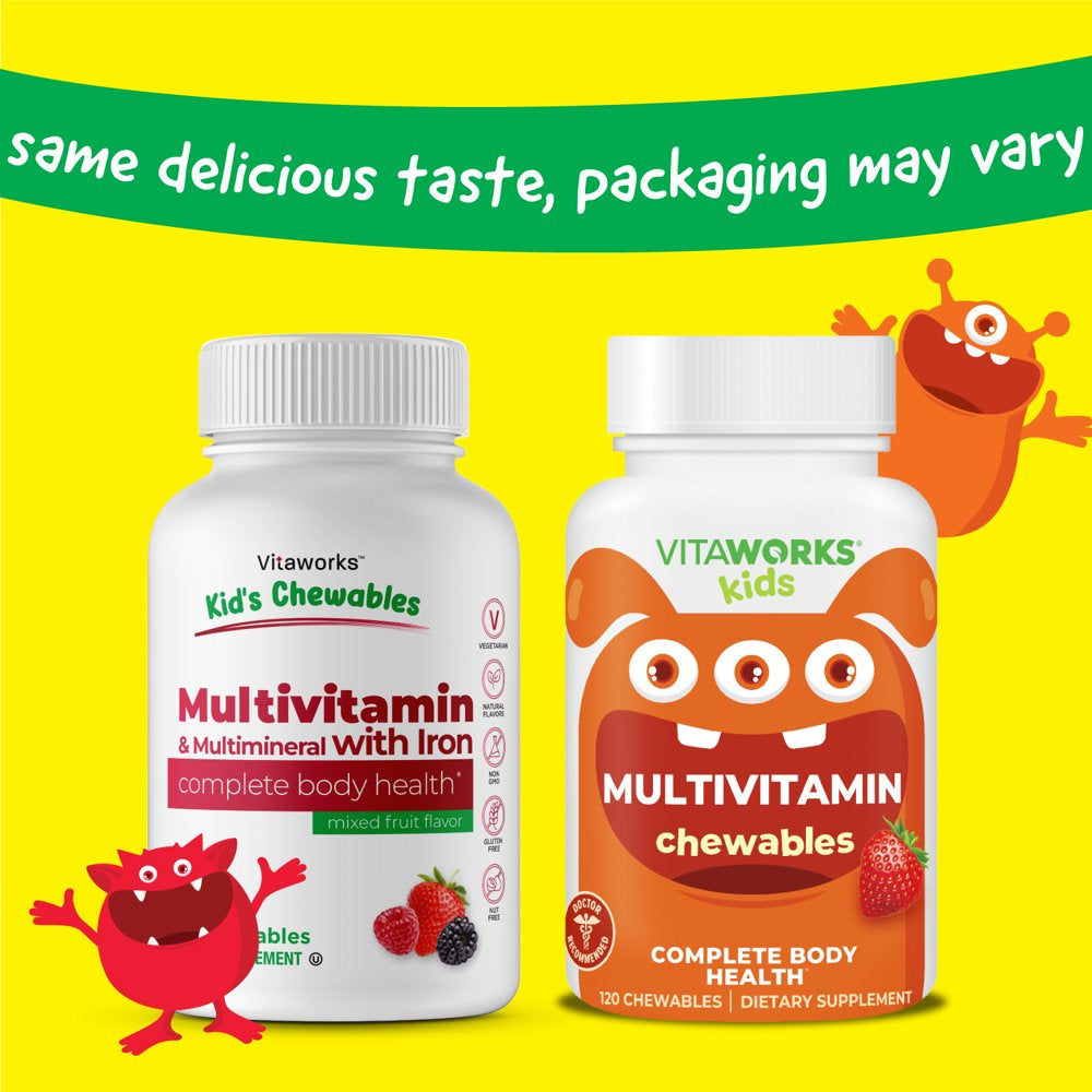 Kids Multivitamin Chewables | Iron & Minerals