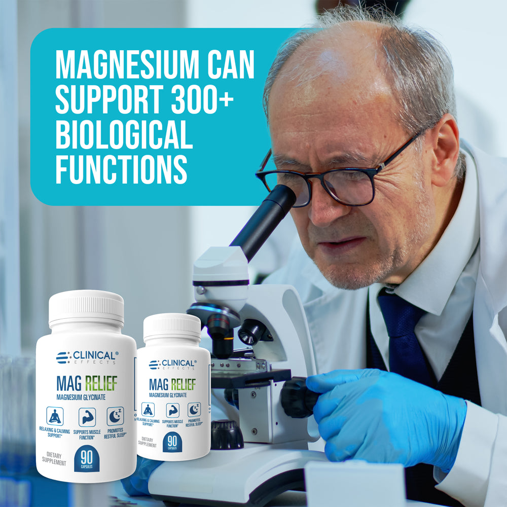 Magnesium Glycinate - 275mg Capsules | Clinical Effects