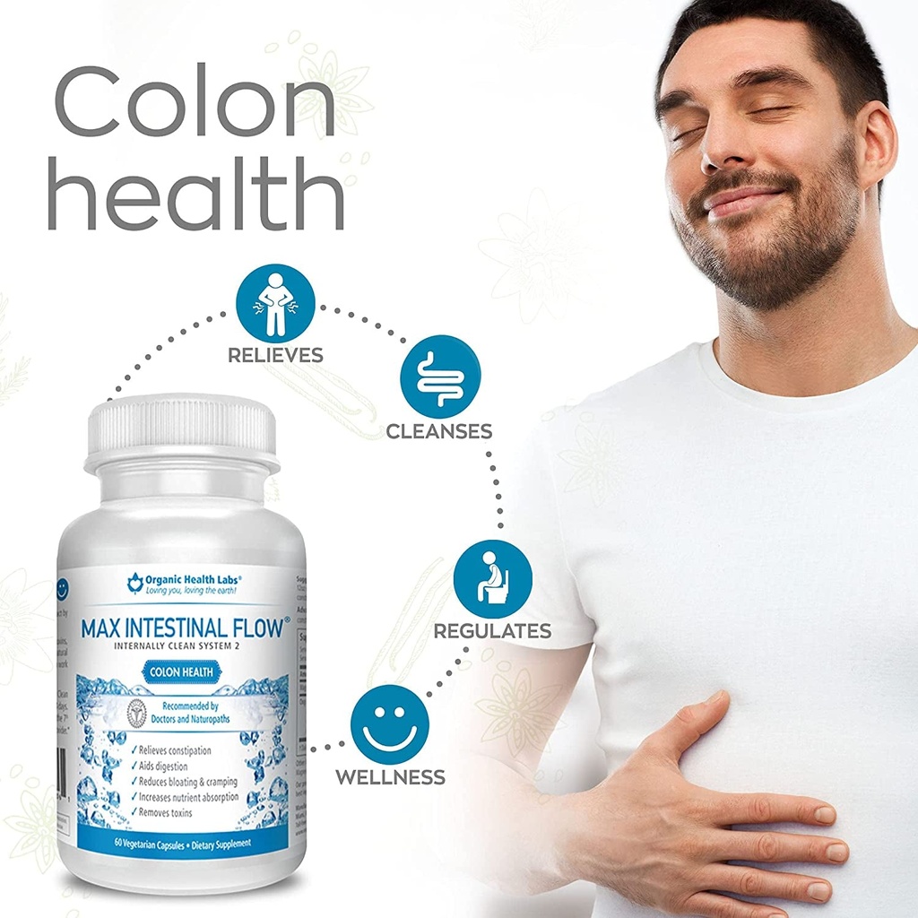 Max Intestinal Flow, Natural Colon Cleanse to Support Bowel Regulation ...