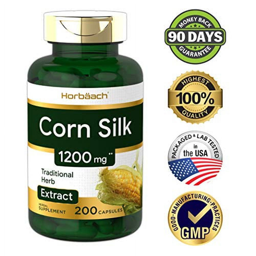 Corn Silk Extract 1200Mg - Horbaach - 200 Capsules