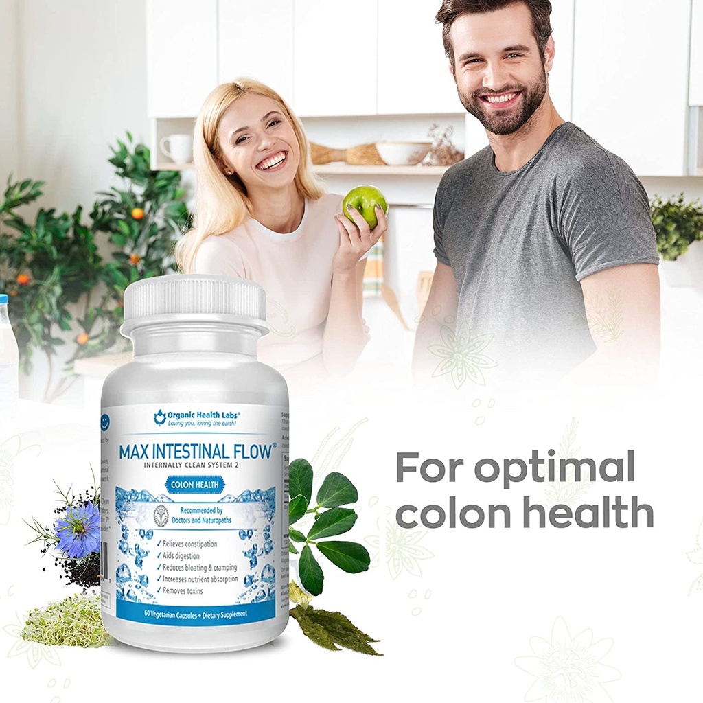 Max Intestinal Flow, Natural Colon Cleanse to Support Bowel Regulation ...